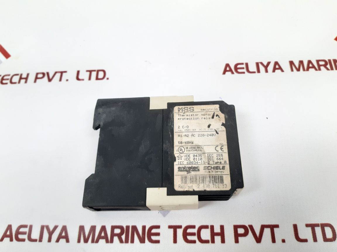 Entrelec Schiele Mss Mecotron Thermistor Motor Protection Relay