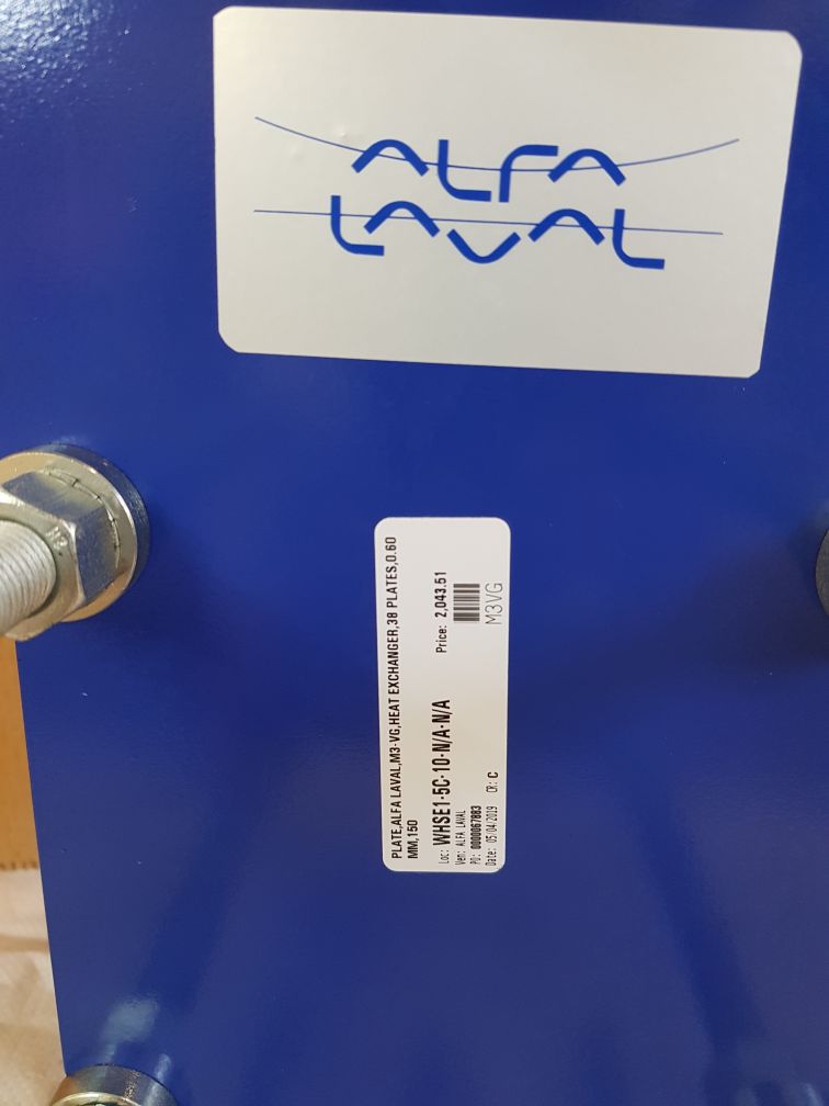 Alfa laval m3-fg gasketed plate and frame heat exchanger unit 