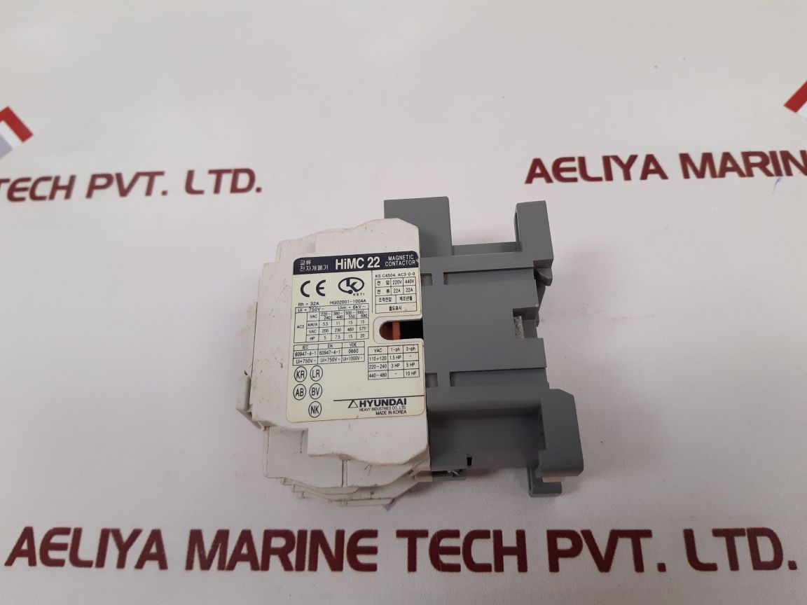 Hyundai Himc 22 Magnetic Contactor 230V 50Hz 230...250V 60Hz