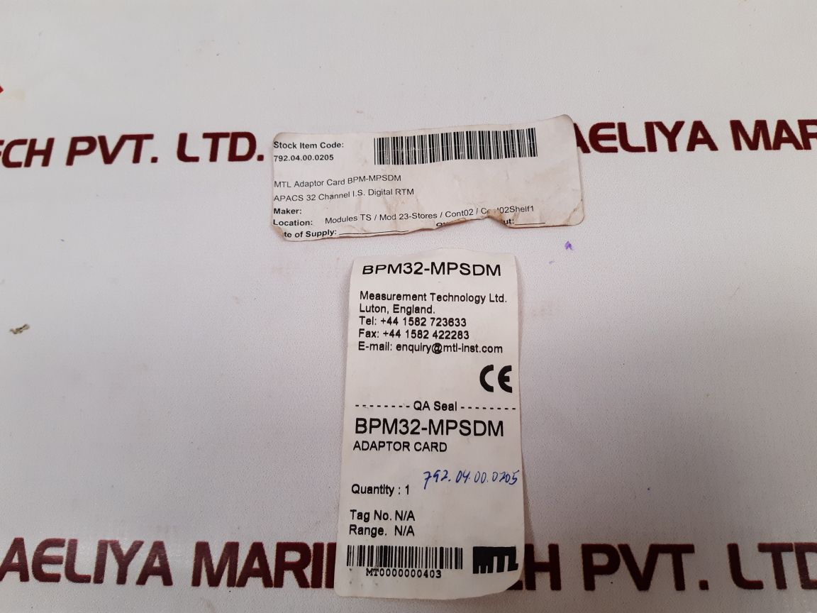 Measurement Bpm32-mpsdm Adaptor Card