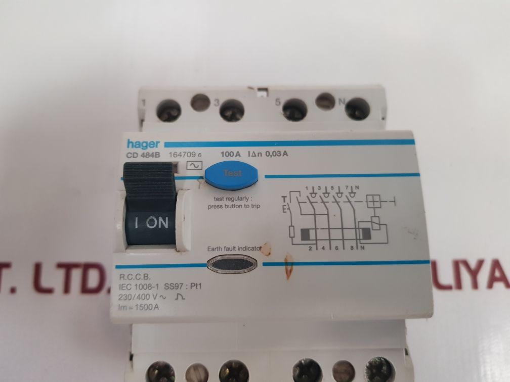 Hager Cd 484B Earth Fault Indicator