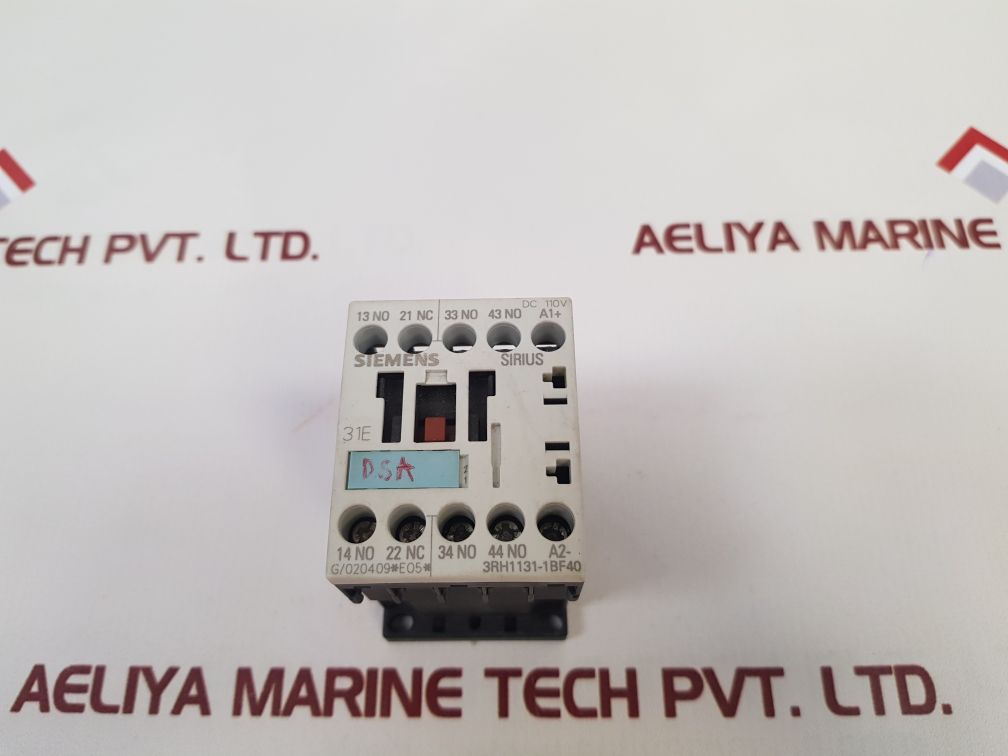 Siemens 3Rh1131-1Bf40 Contactor Relay