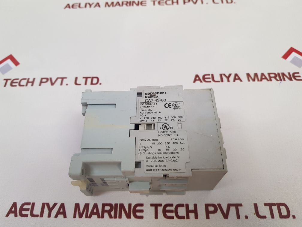 Sprecher + Schuh Ca7-43-00 Contactor