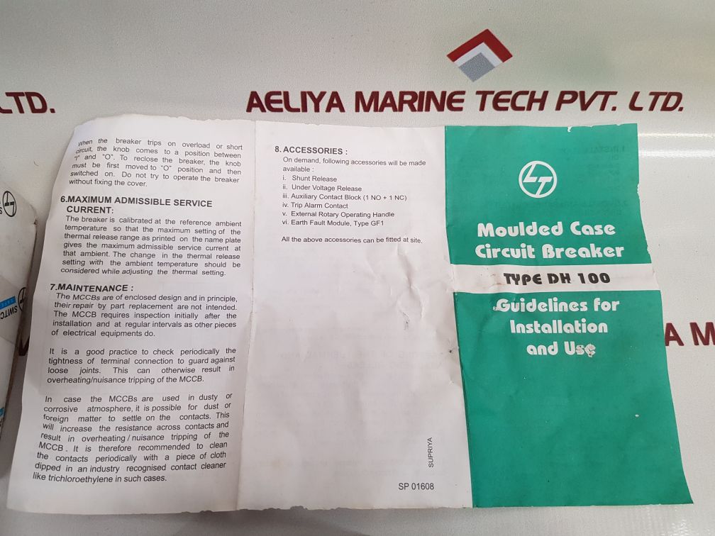 Larsen & Toubro Dh 100 Mccb-moulded Case Circuit Breaker
