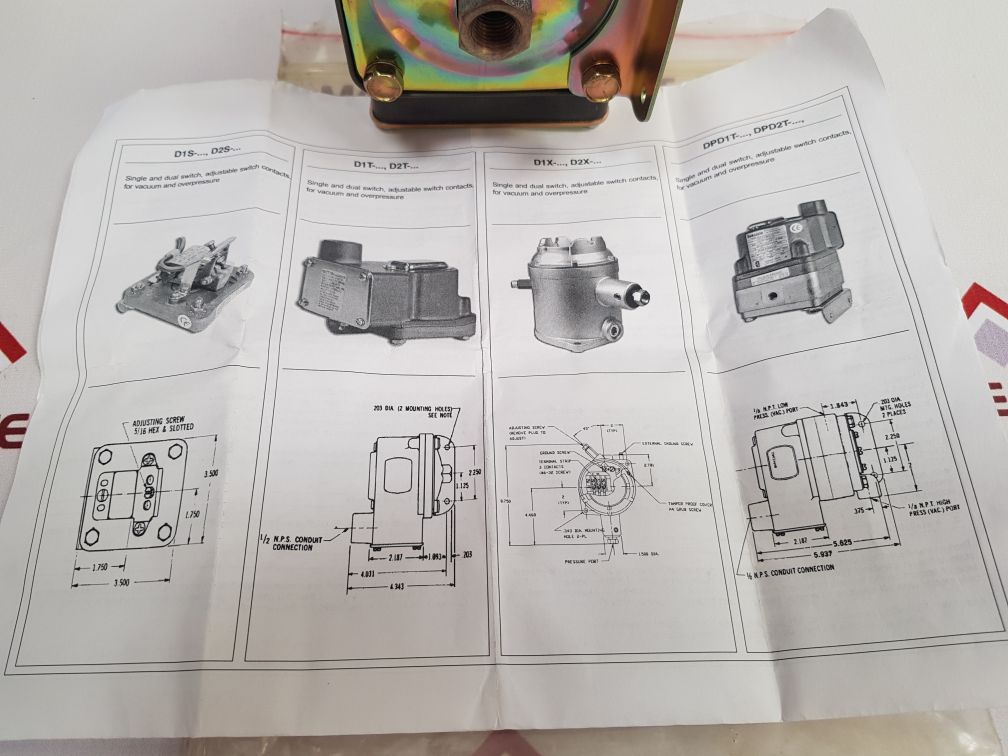Barksdale D1T-a150Ss Actuated Switch