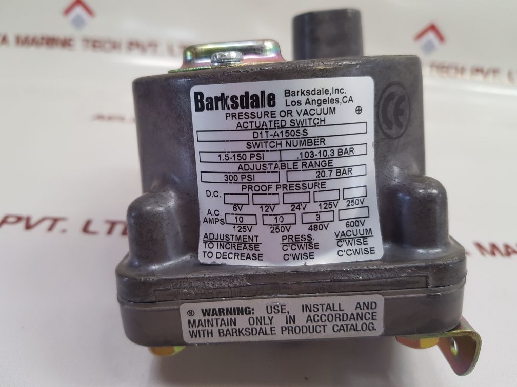 Barksdale D1T-a150Ss Actuated Switch