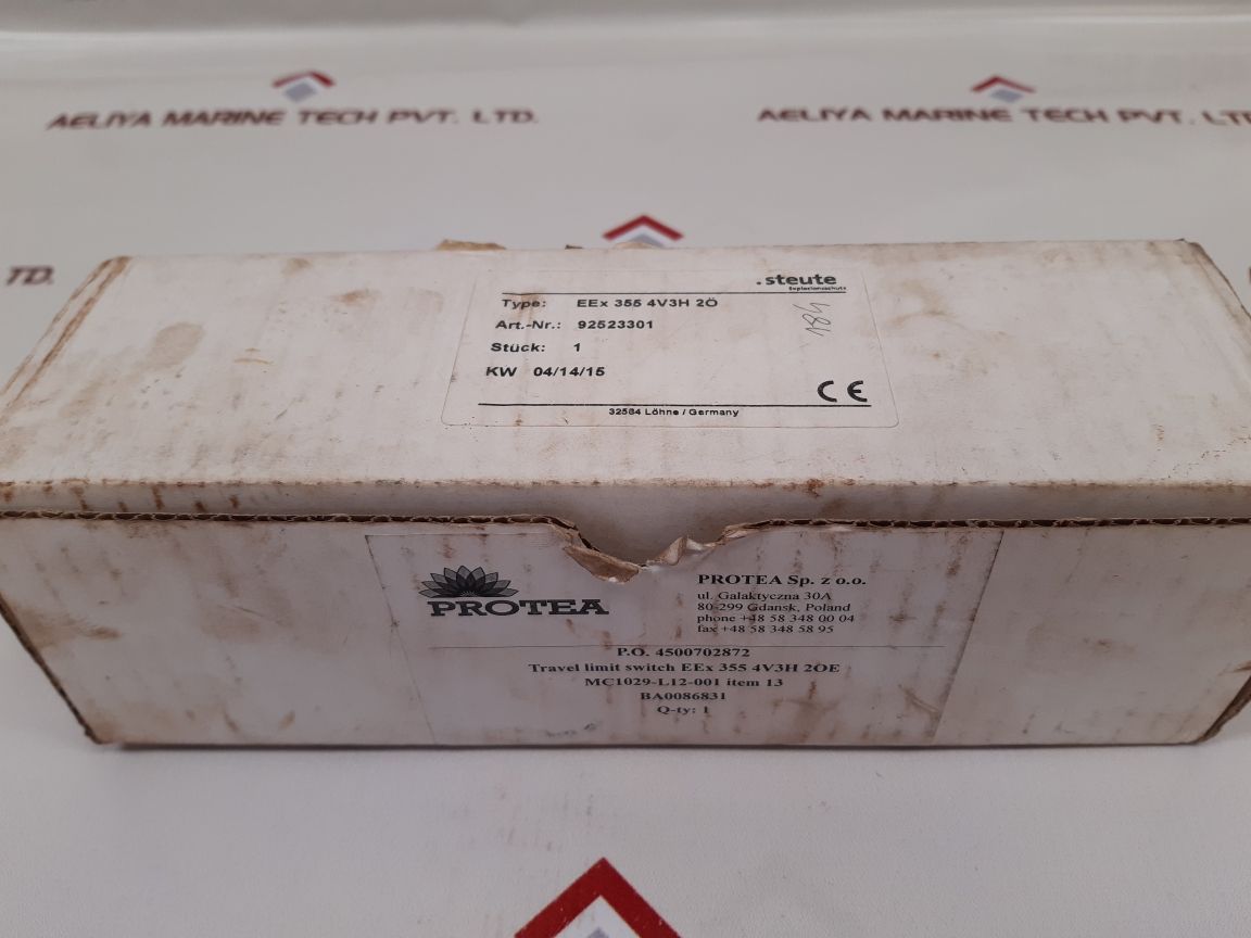 Steute Eex 355 4V3H 2O Limit Switch 92.5.23.3.01