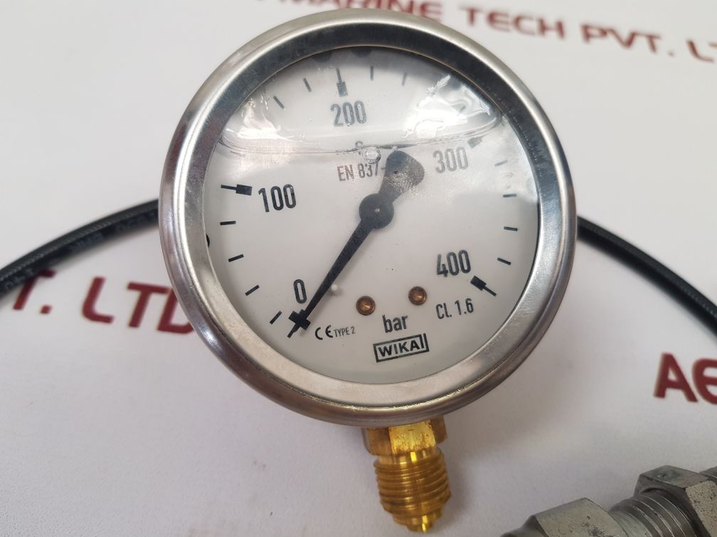 Wika En837-1 Pressure Gauge 0-400Bar