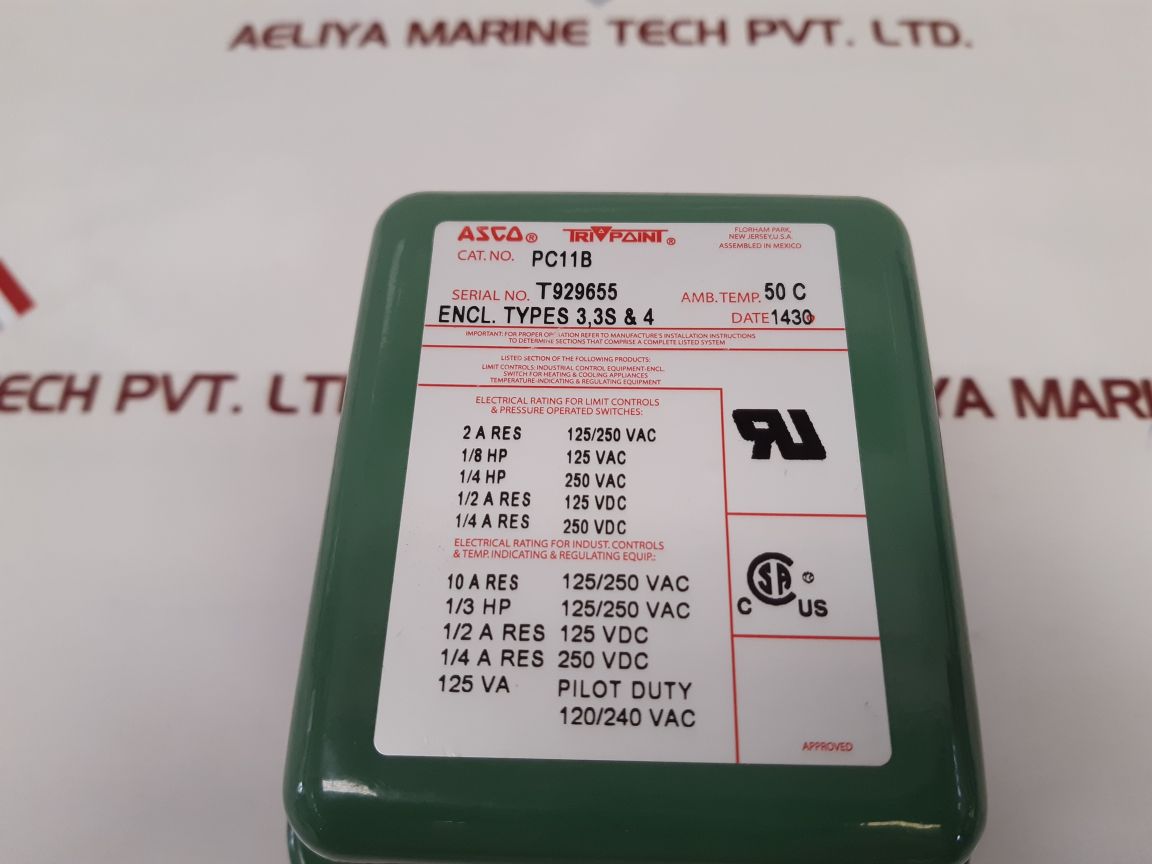 Asco Pc11B Pressure Switches