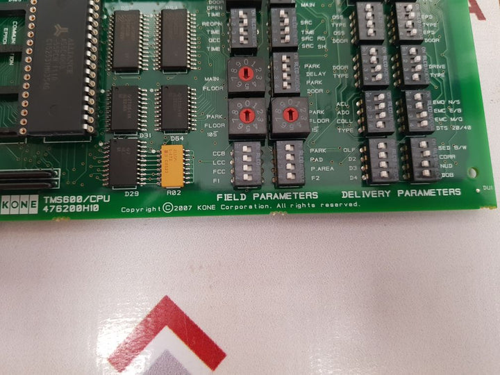 Kone tms600/cpu pcb card 476203g01 rev 2.7 