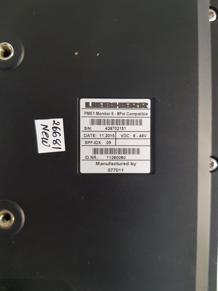 Liebherr pme1 monitor 6–8 pol compatible control panel 11260080