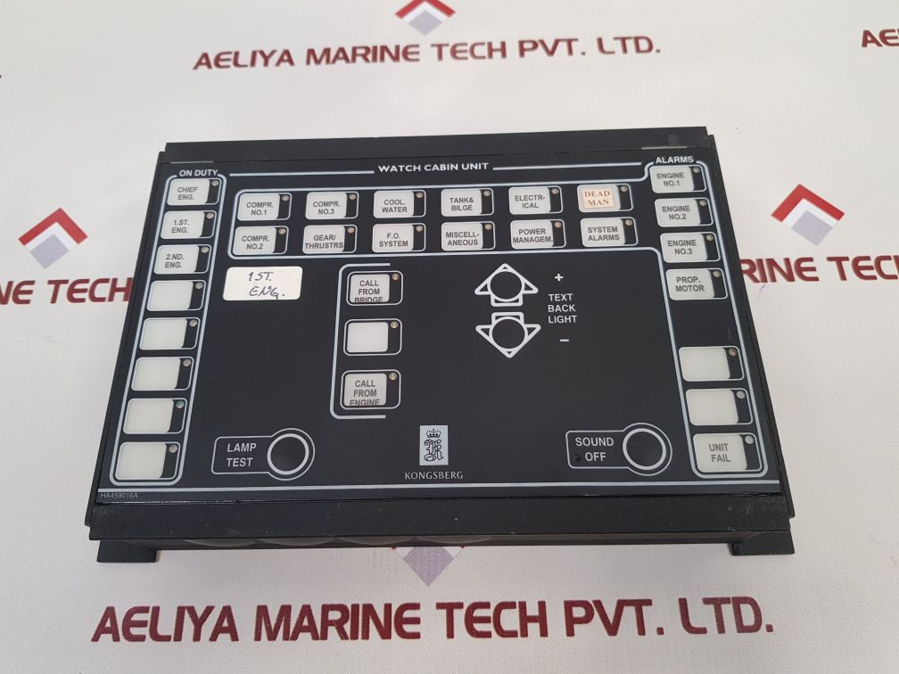 Kongsberg 8100262 Watch Cabin Unit Used