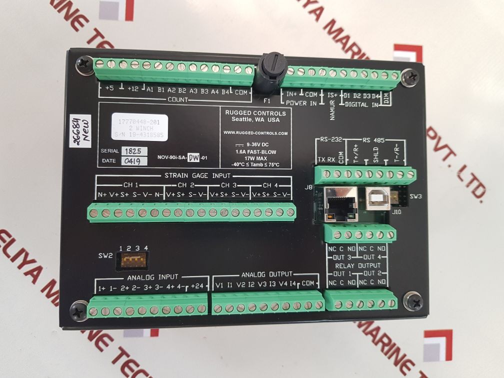 M/d totco 17770448-201 2-winch mooring display