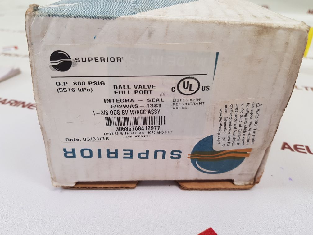 Superior 592Was-13St Refrigerant Ball Valve