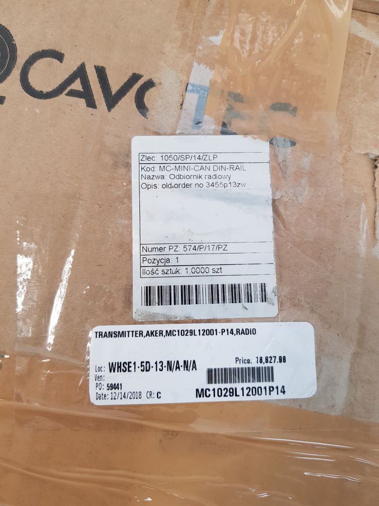 Cavotec micro - control mc 3300 ex remote control