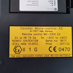 Cavotec micro - control mc 3300 ex remote control