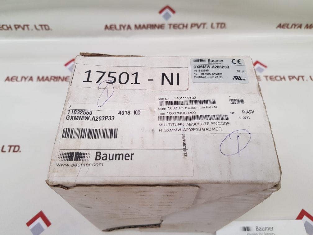 Baumer gxmmw.a203p33 multiturn absolute encoder 