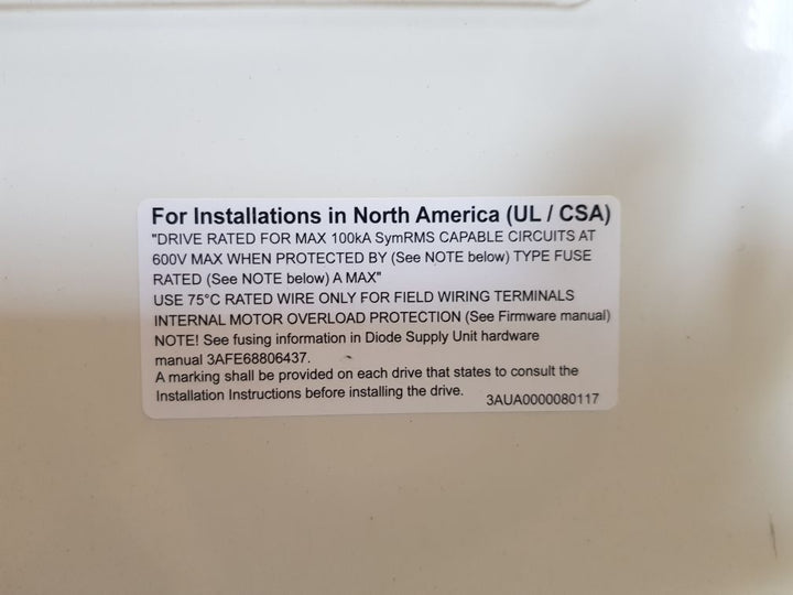 Abb acs800-104lc-0700-7+ e205 + q950 inverter unit