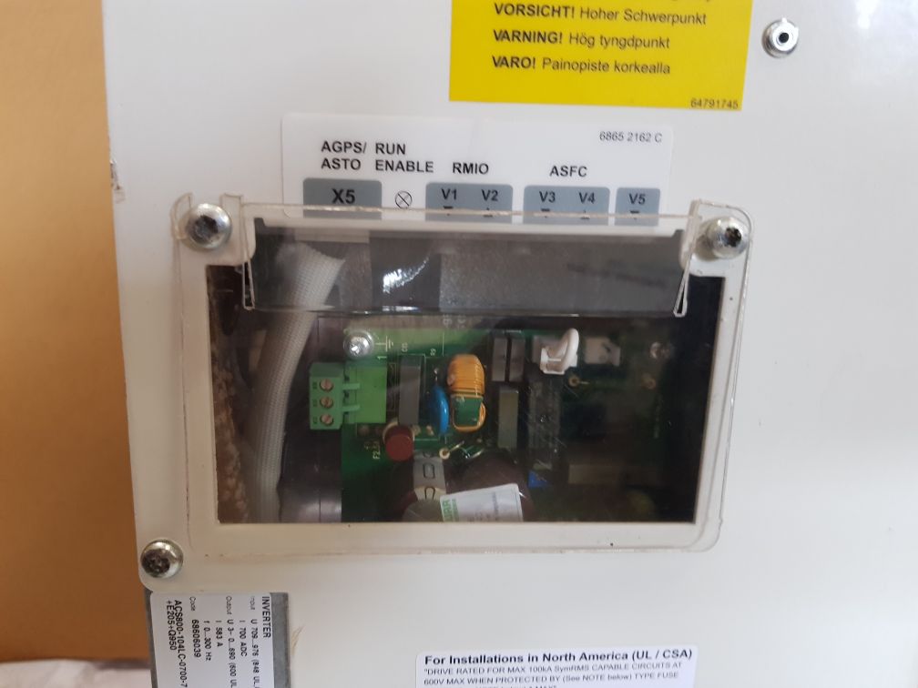 Abb acs800-104lc-0700-7+ e205 + q950 inverter unit
