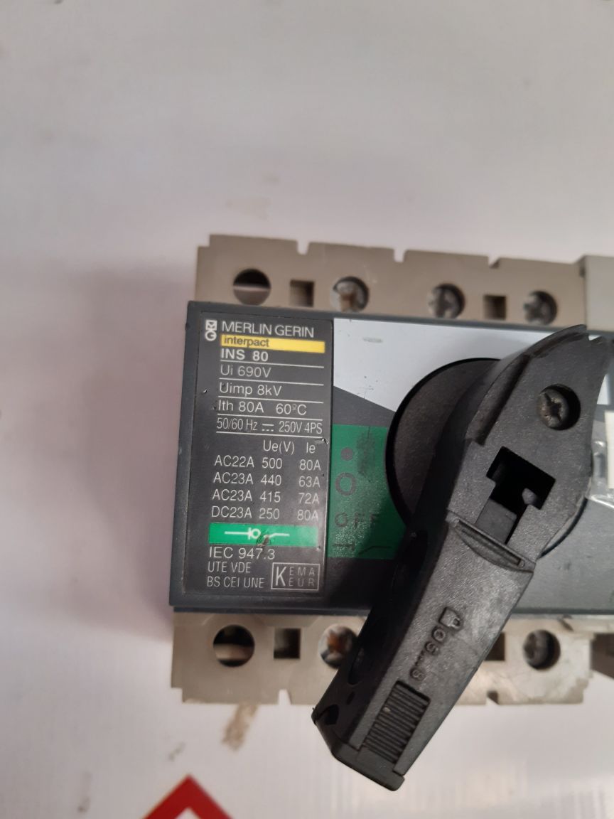 Merlin Gerin Ins 80 Switch-disconnector Interpact