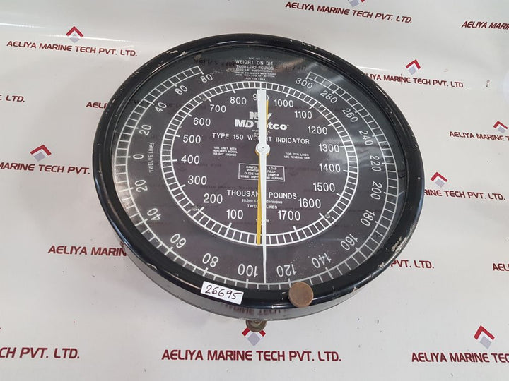 Nov Md Totco We3-18 Hydraulic Indicator
