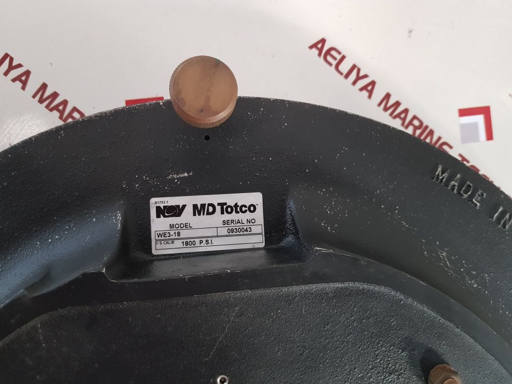 Nov Md Totco We3-18 Hydraulic Indicator
