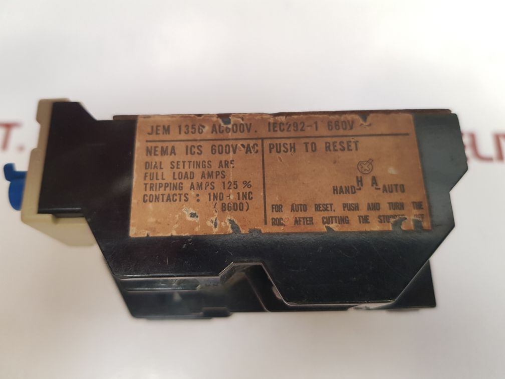 Mitsubishi Th-k20Ta Thermal Overload Relay Used