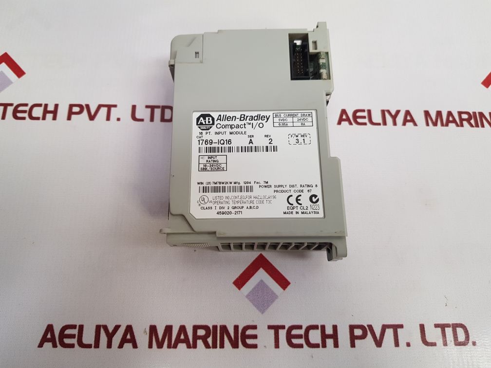 Allen-bradley 1769-iq16 Compact I/O 16 Pt. Input Module Ser.A Rev.2