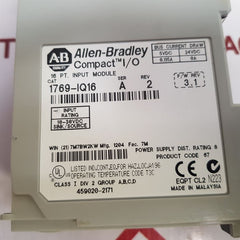 Allen-bradley 1769-iq16 Compact I/O 16 Pt. Input Module Ser.A Rev.2