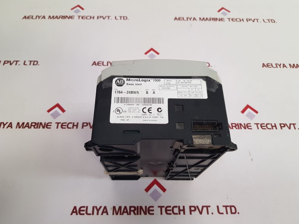 Allen-bradley 1764-24bwa micro logix 1500 base unit ser.b rev.a 