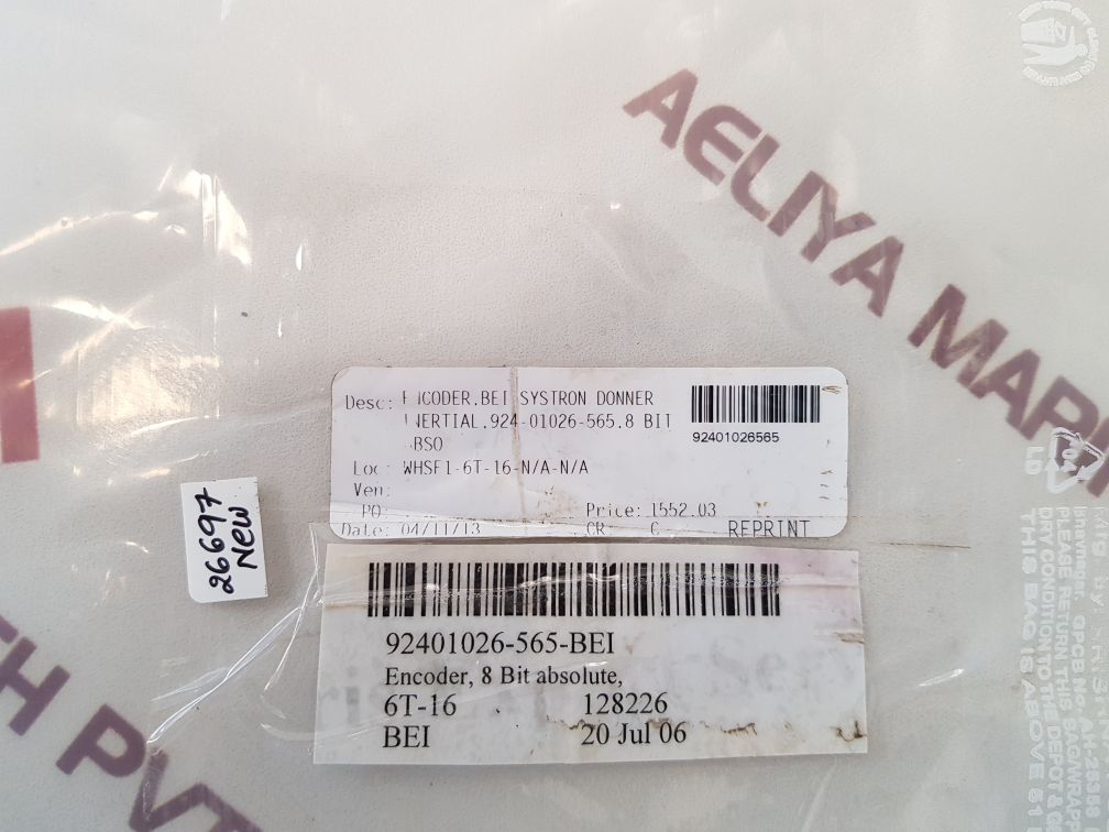 Bei h40a-ccw-8gc-28v/v-sc-ul-s optical encoder 924-01026-565