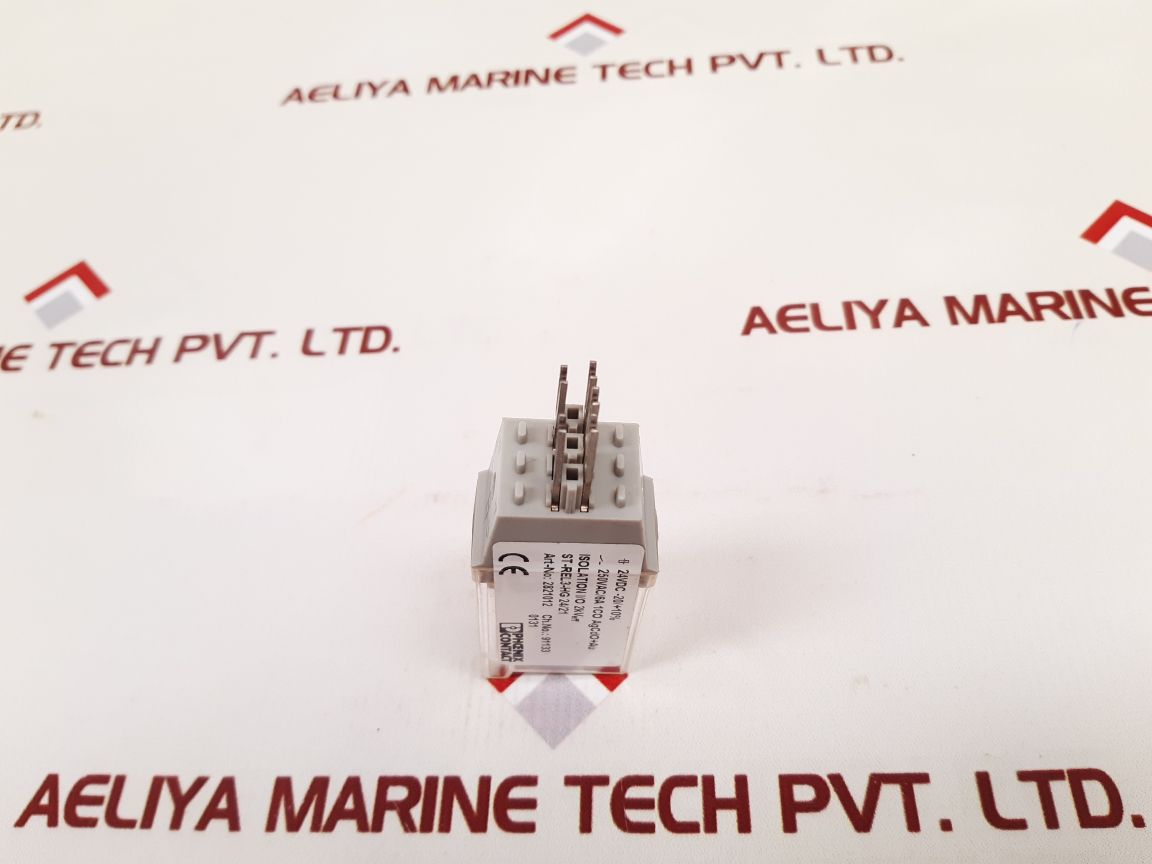 Set of 5x Phoenix contact 250vac/6a 1co agcdo+au relay connector st-rel3-hg 24/21