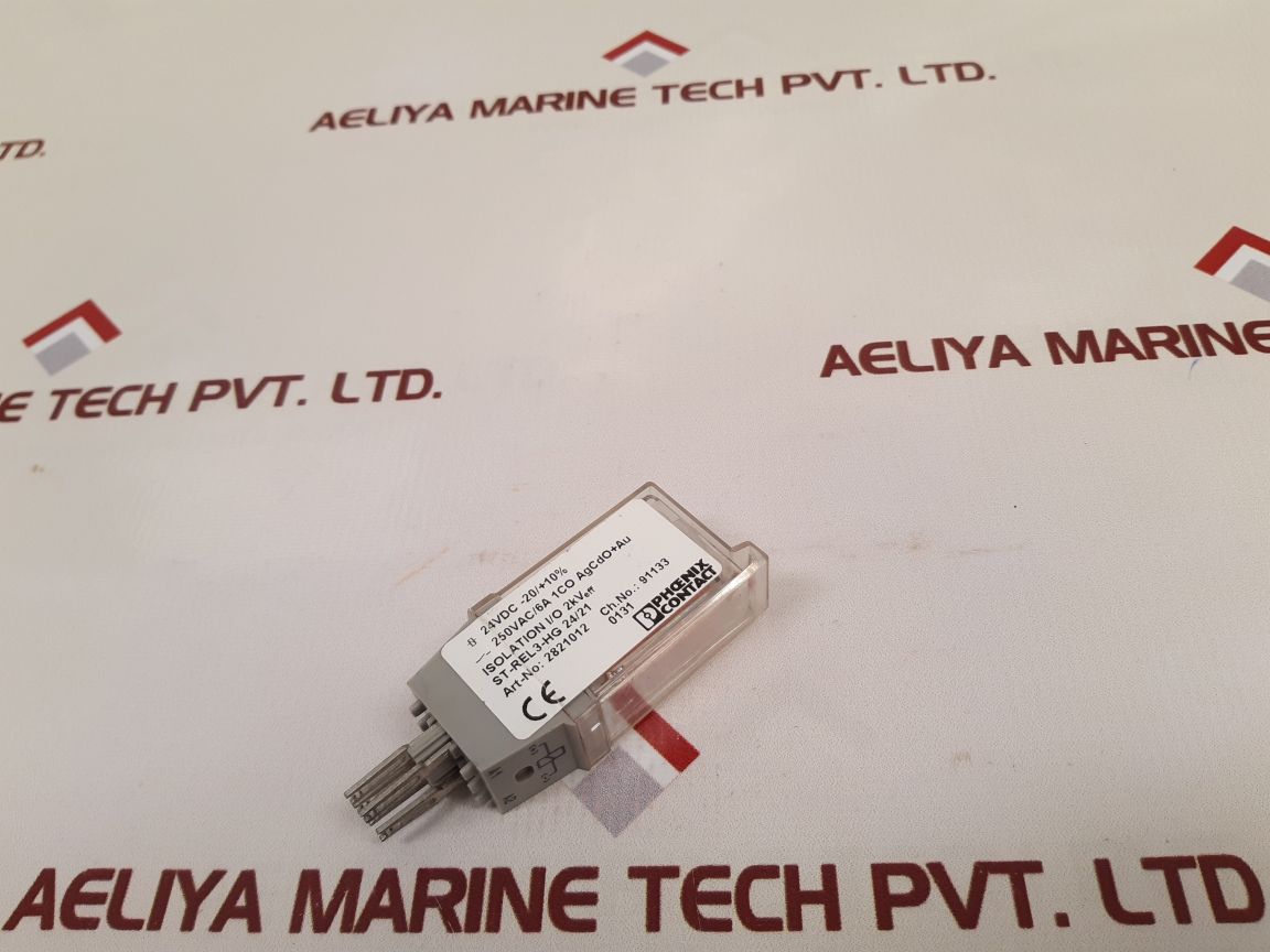 Set of 5x Phoenix contact 250vac/6a 1co agcdo+au relay connector st-rel3-hg 24/21