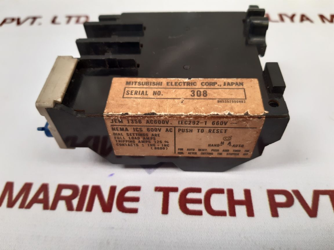Mitsubishi Th-k20 Thermal Overload Relay