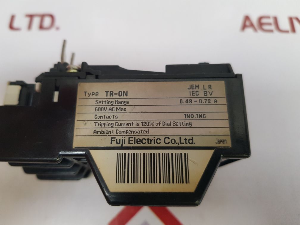 Fuji Electric Tr-0N Thermal Overload Relay 0.48-0.72 A