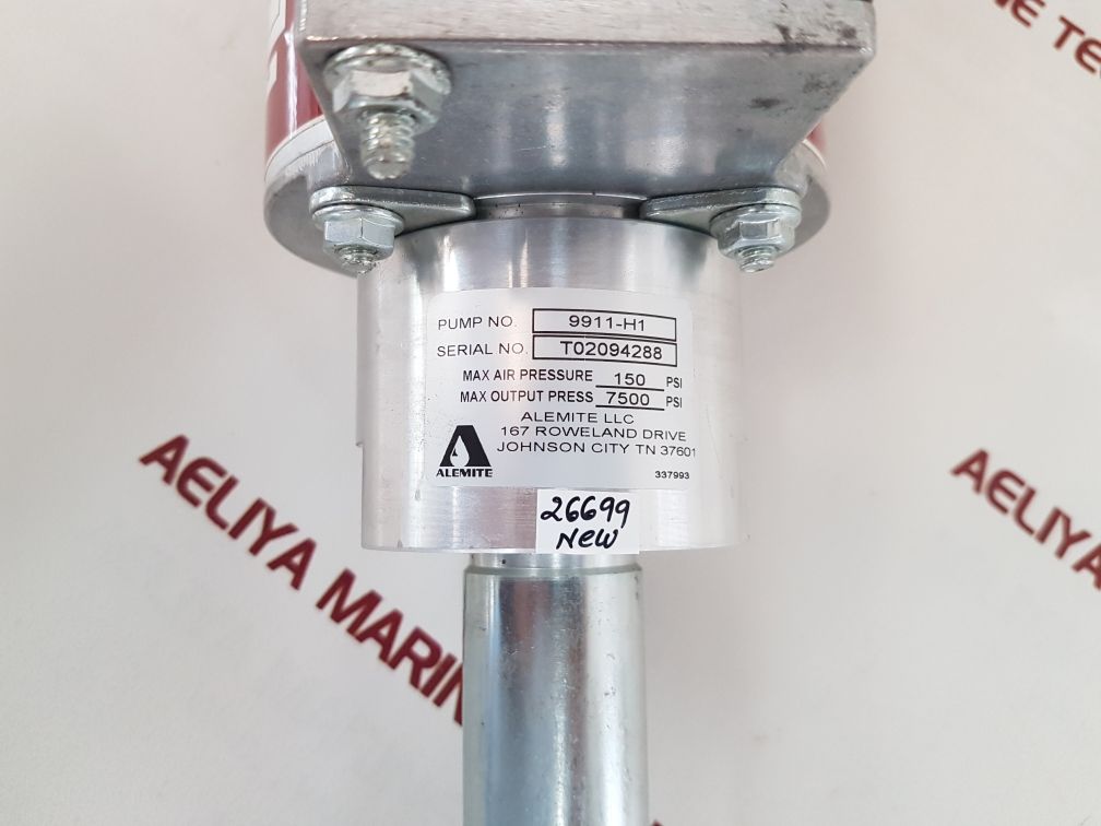 Alemite 9911-h1 pneumatic grease pump