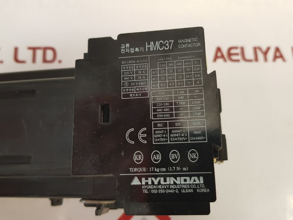 Hyundai Hmc37 Magnetic Contactor G11