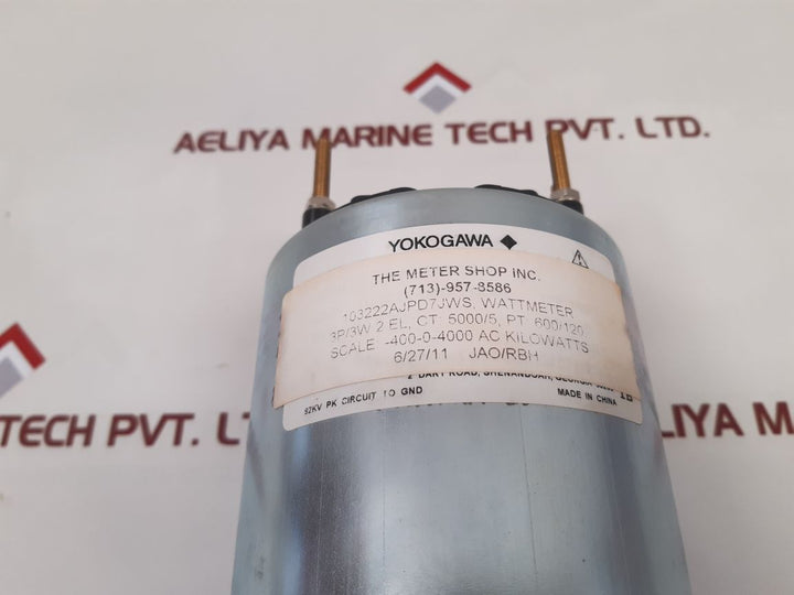 Yokogawa 103222Ajpd7Jws Ac Kilowatts Meter