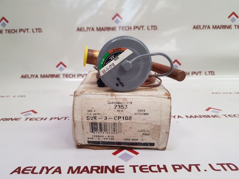 Sporlan Sve-3-cp100 Thermostatic Expansion Valve