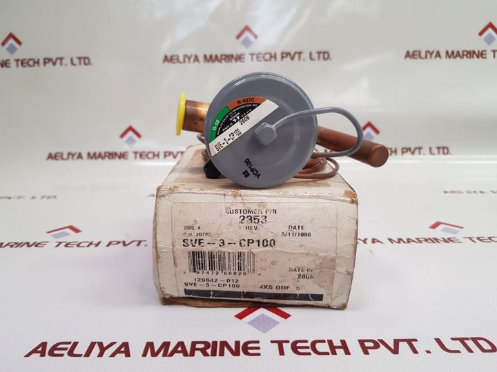 Sporlan Sve-3-cp100 Thermostatic Expansion Valve