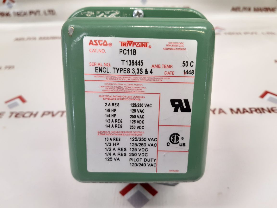 Asco Pc11B Pressure Switch New