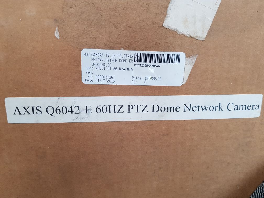 Axis q6042-e 60hz  0560-001-02 network camera