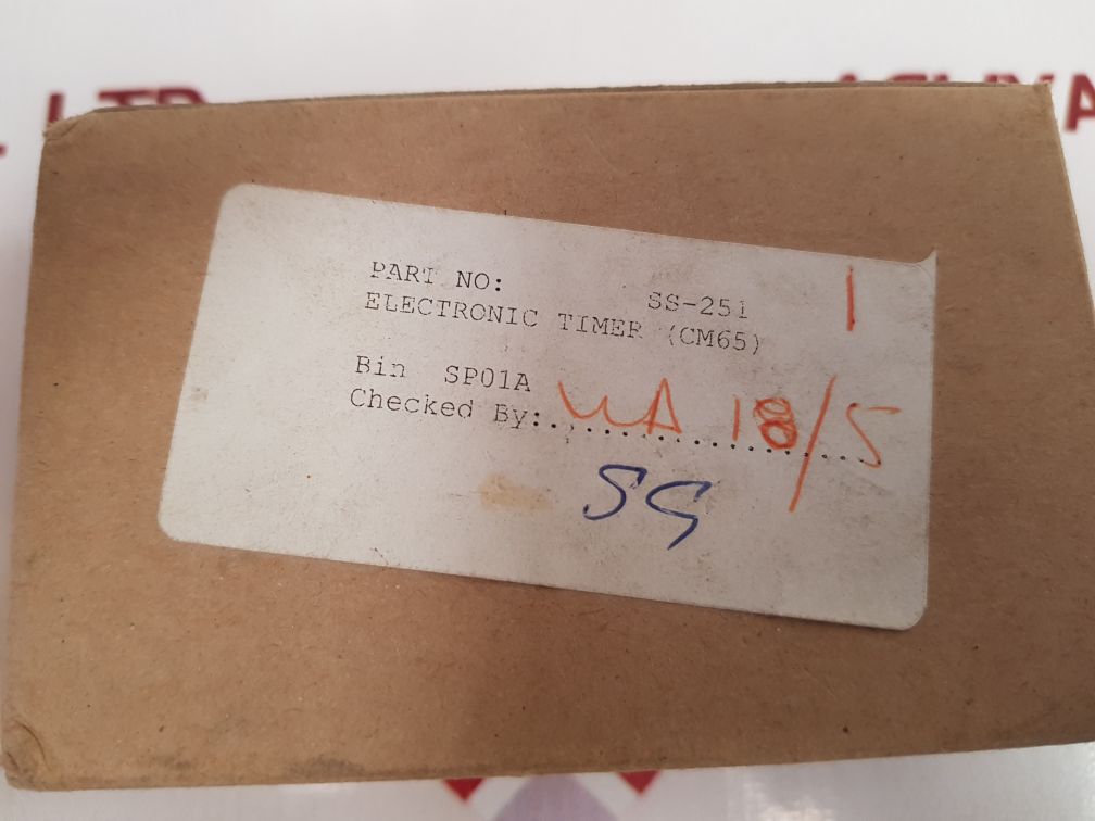 Elettromeccanica C.D.C Cm65/G Electronic Timer Ss-251