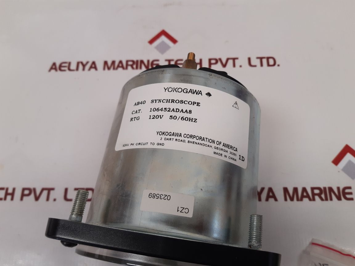 Yokogawa 106452Adaa8 Panel Meter Ab40