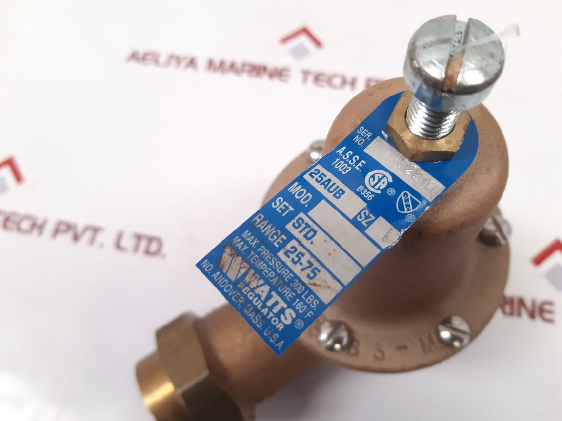 Watts 1-25Aub-z3-wtt Water Pressure Reducing Valve