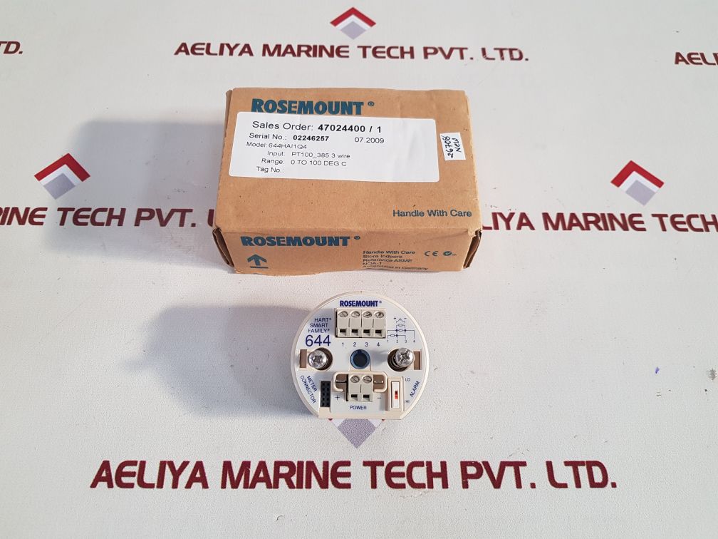 Rosemount 644hai1q4 temperature transmitter 00644-6402-2005