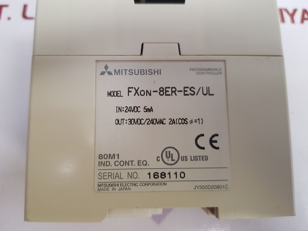 Mitsubishi Electric Fx0N-8Er-es/Ul Programmable Controller