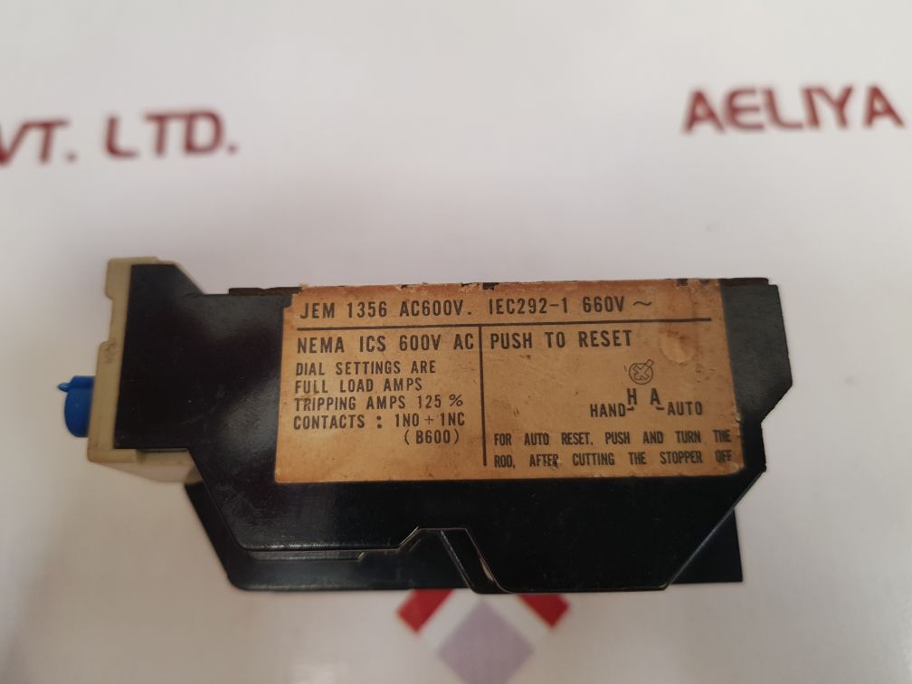 Mitsubishi Th-k20 Thermal Overload Relay 6.6A