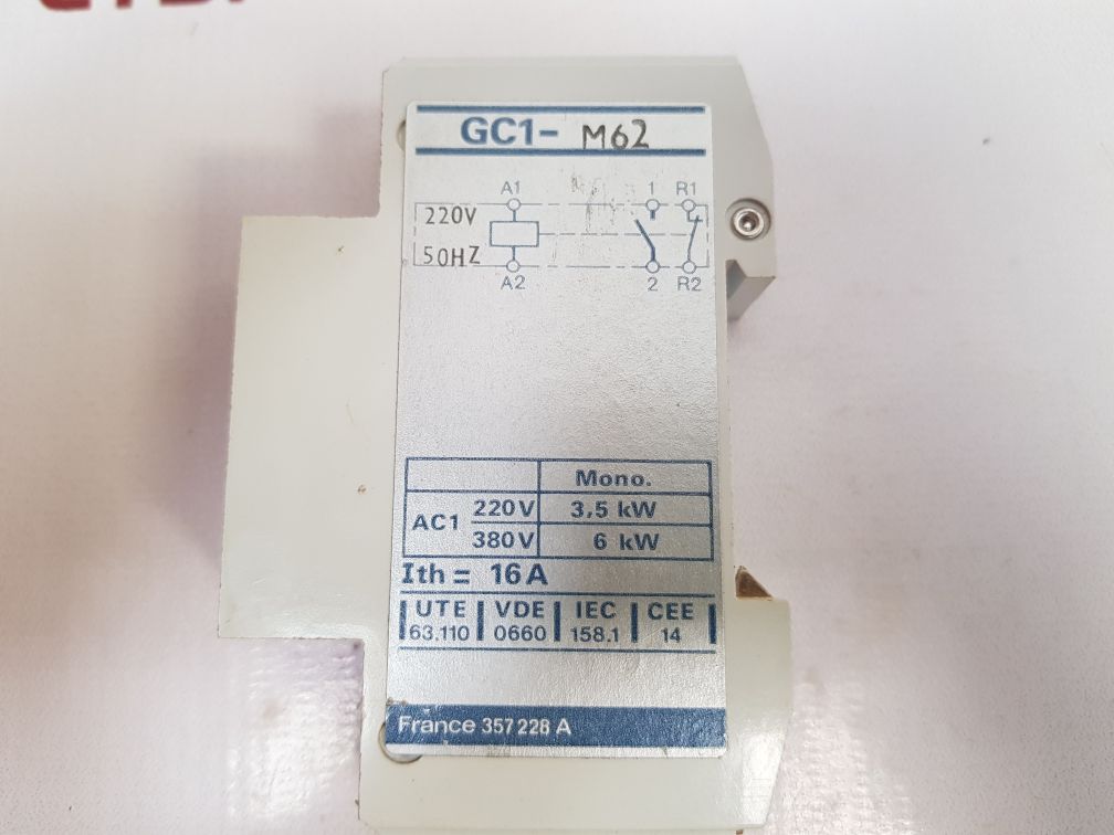 Telemecanique Gc1-m62 Contactor