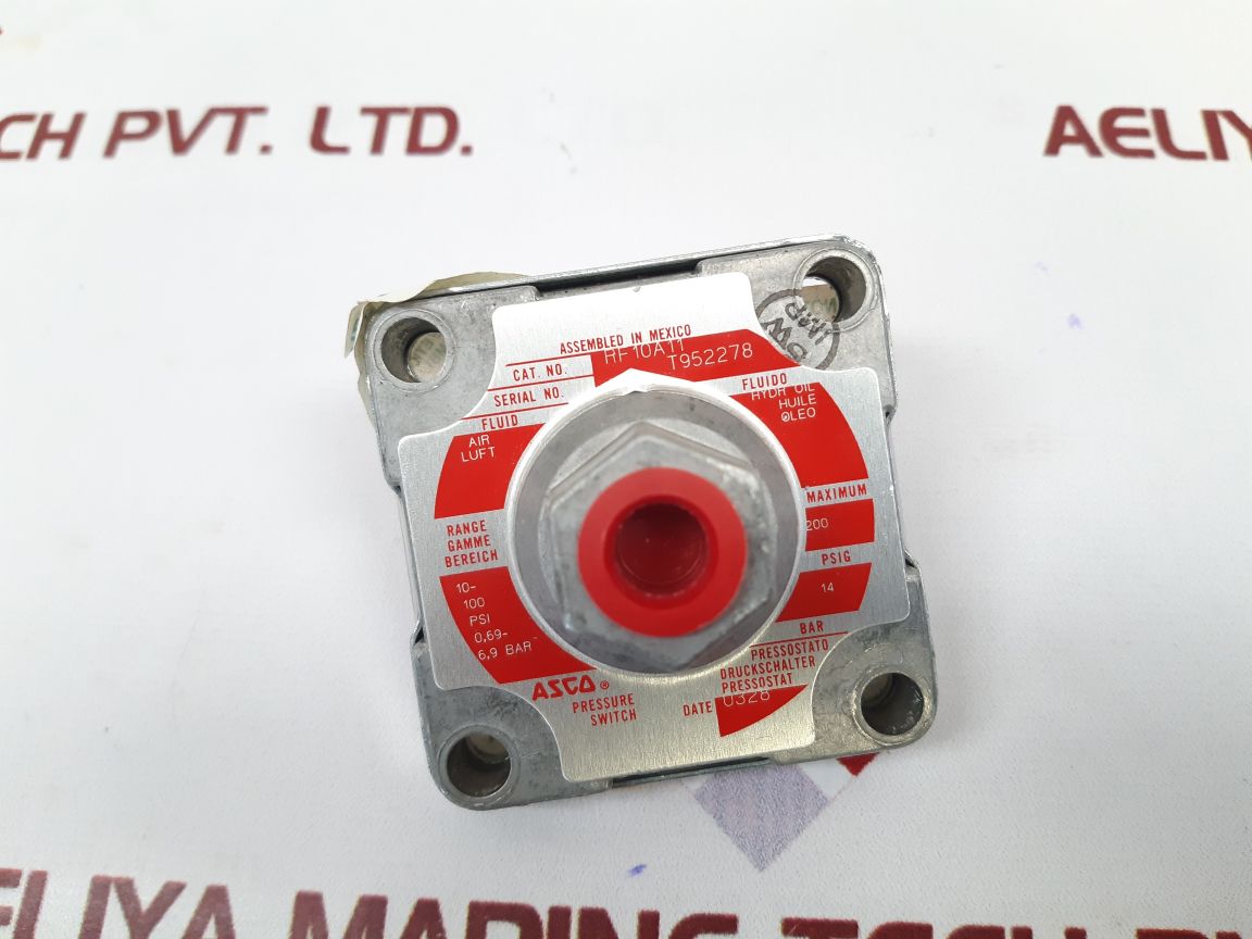Asco Rf10A11 Pressure Switch
